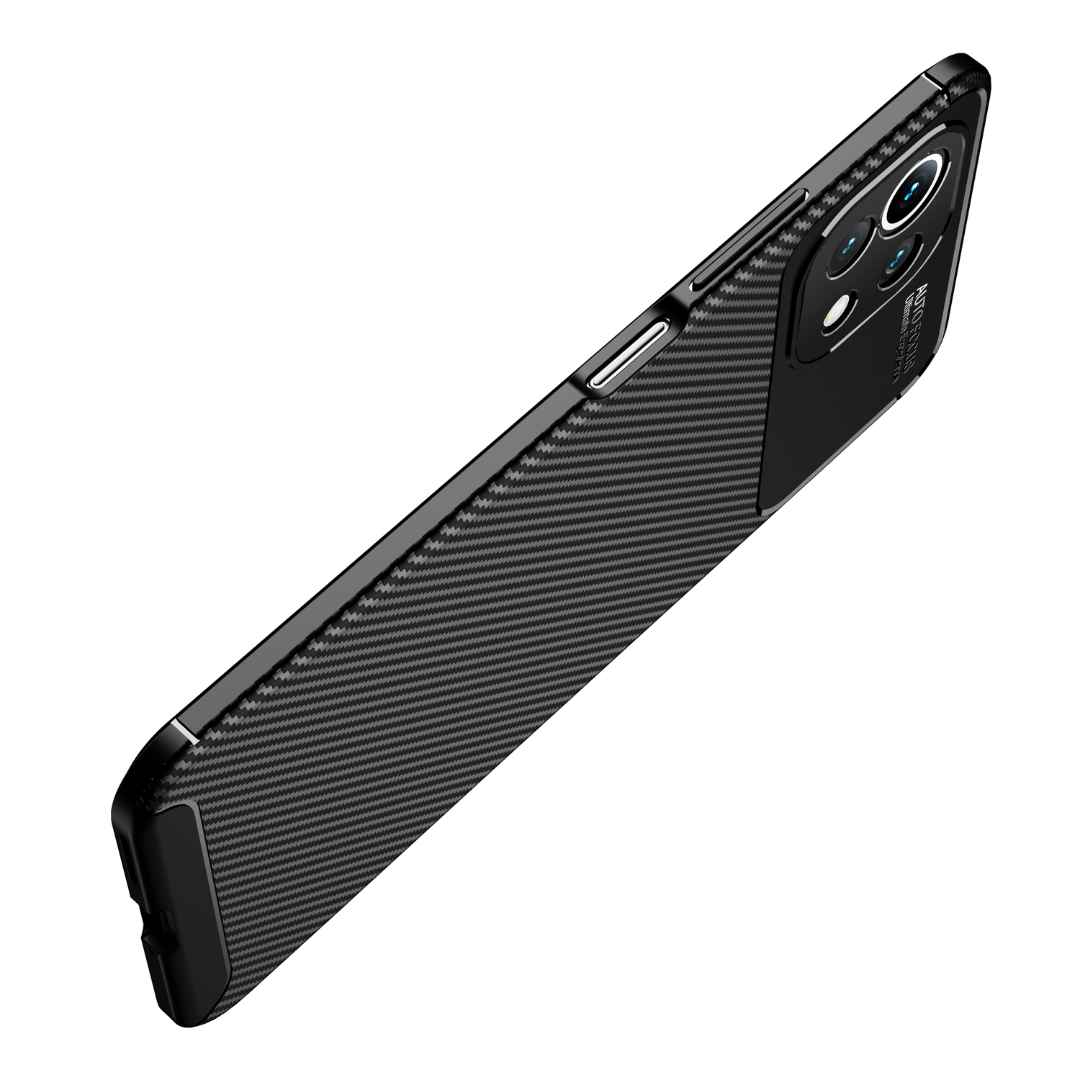 Funda Para Xiaomi Mi 11 Lite Tpu Fibra Carbono